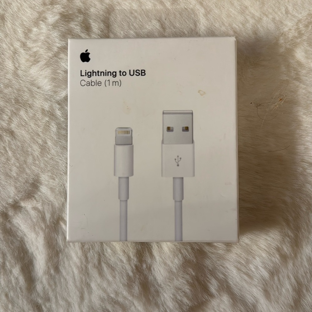 Apple Lightning to USB Cable in White
